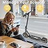 WERHY 10''/8.5'' Electric Scooter, 500/350W Powerful Motor, 22/19MPH Top Speed, 25/22/16 Miles Long Range, Folding E Scooter with Dual Braking for Teens and Adults #5
