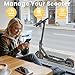 WERHY 8.5'' Electric Scooter, 350W Powerful Motor & 19MPH Top Speed, 15-22 Miles Long Range, Folding E Scooter with Dual Braking for Teens and Adults