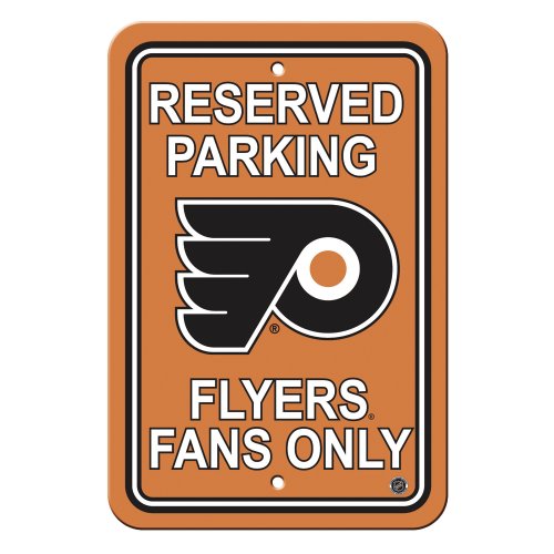 Fremont Die NHL Philadelphia Flyers Team Sign, 12" x 18", Reserved Parking Sign