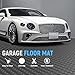 NarwooAuto 7.5x20 FT Garage Floor Mat, 2.8mm Thickened PVC Flooring Roll for Under Car, 150 SQFT Diamond Plate Gray Garage Mats for Garage, Warehouse, Basement, Gyms, Trailer（Included Tapes）