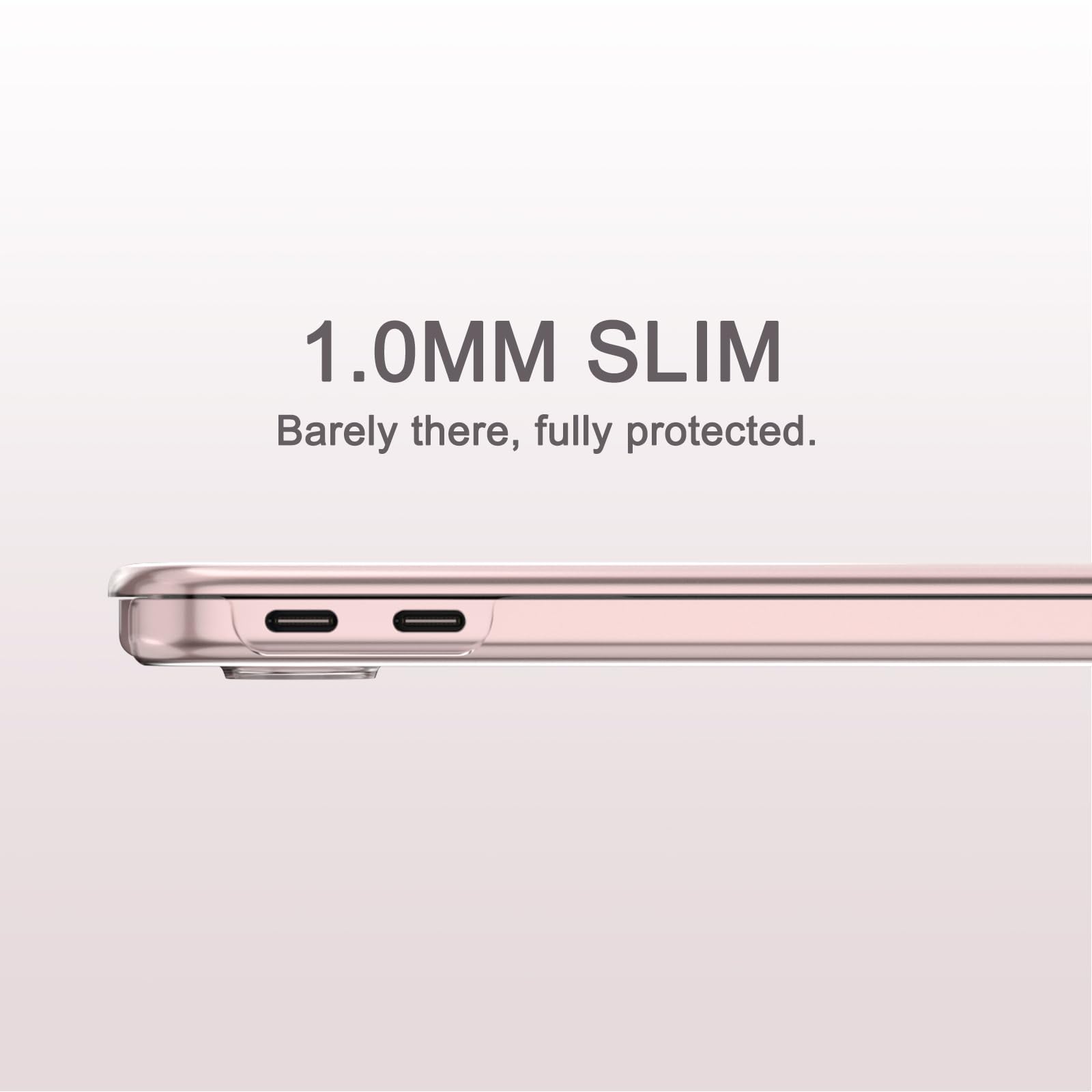 AKIT Coque rigide MacBook Neo 13" 2026 A18 Pro A3404 transparent anti-rayures