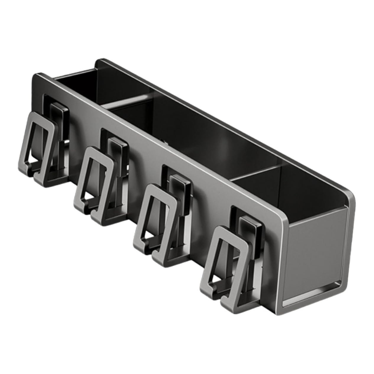 Ciieeo Portacepillos De Dientes Metálico Sin Perforaciones Estante De Pared para Cepillos Soporte para Ducha y Baño