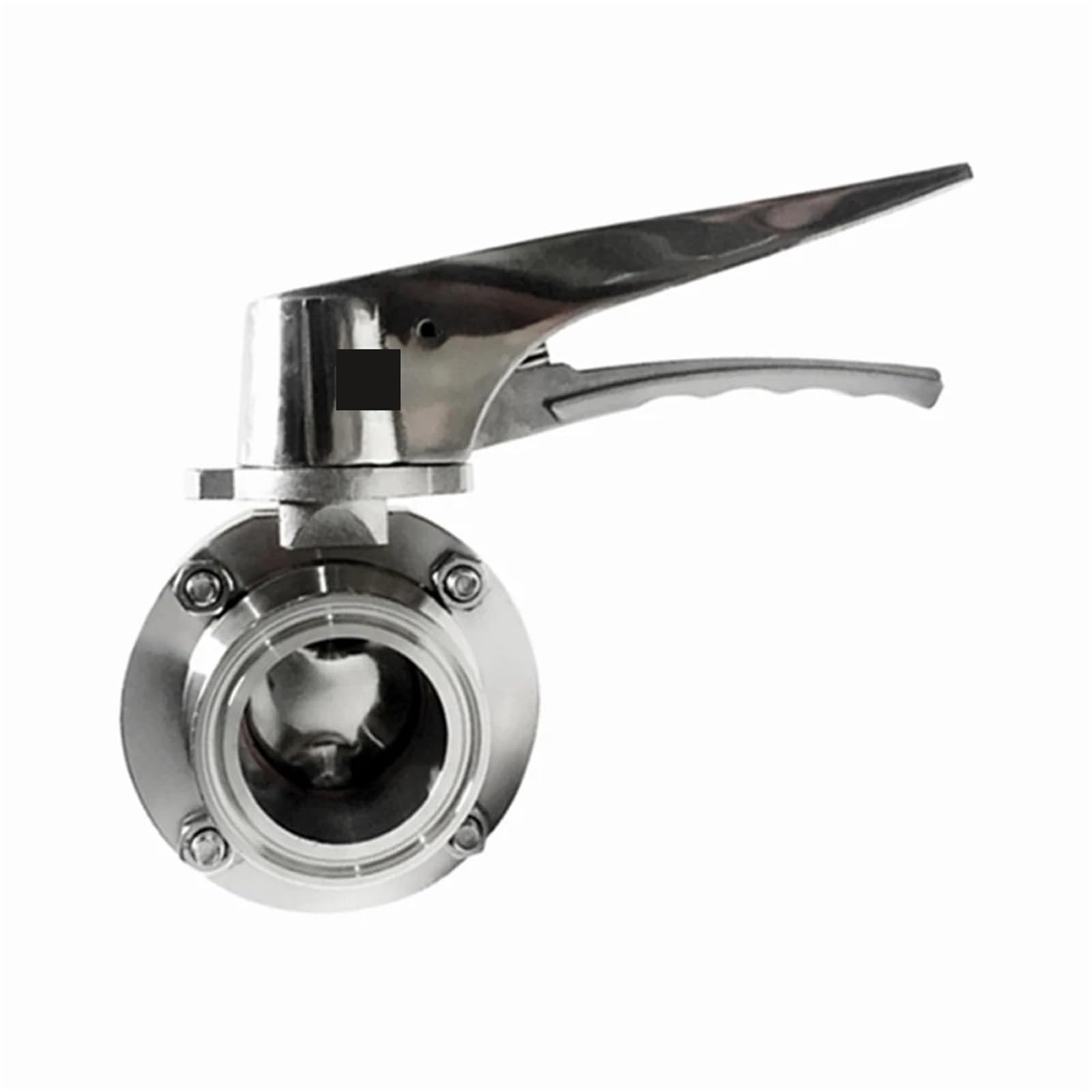Tubo de 57/63/76/89/102/108 mm OD x 6.3 cm 7.6 cm 8.9 cm 10.2 cm Tri Clamp Sanitaria Butterfly Squeeze Trigger Flow Control Valve SUS 304 Stainles | Válvula (tubo de 108 mm de diámetro exterior K119 mm)