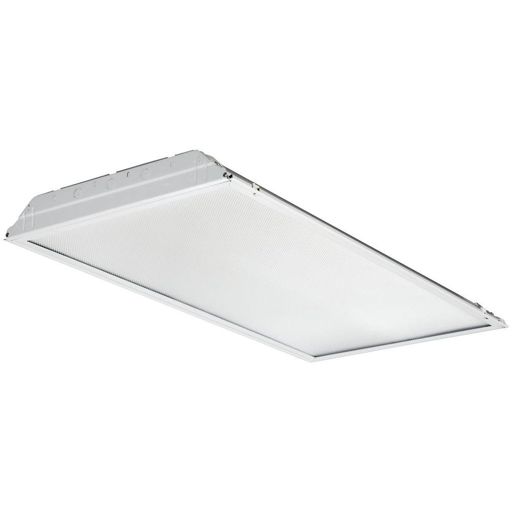 Lithonia Lighting 2GTL 4 60L EZ1 LP840 LED Lensed Troffer, 6000 lm