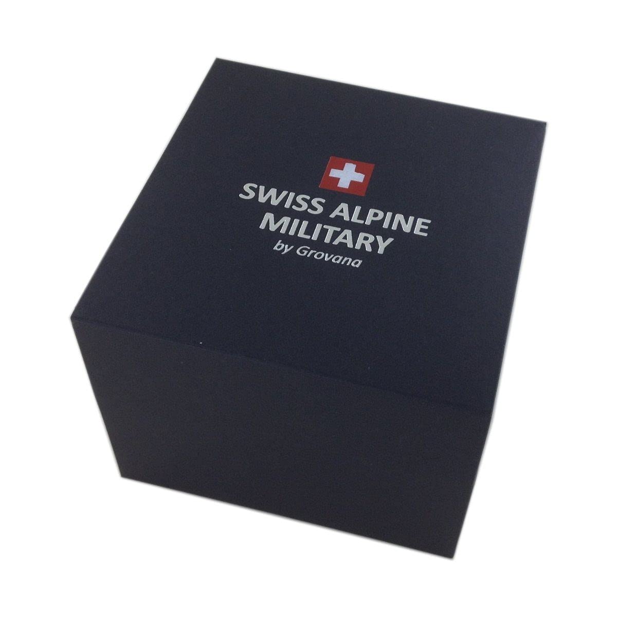 Swiss Alpine Military Orologio da uomo analogico al quarzo 7011.1 acciaio inossidabile