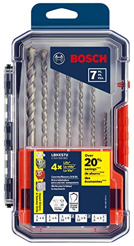 Bosch LBHXS7U 7 Pc. Hex Shank Hammer Drill Masonry Bit Set Lbhxs7U thumb #1