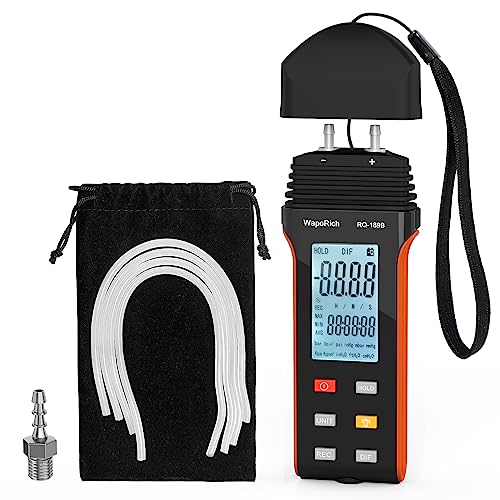 WapoRich Digitales Manometer ±30,00Psi Professionelles Barometer...