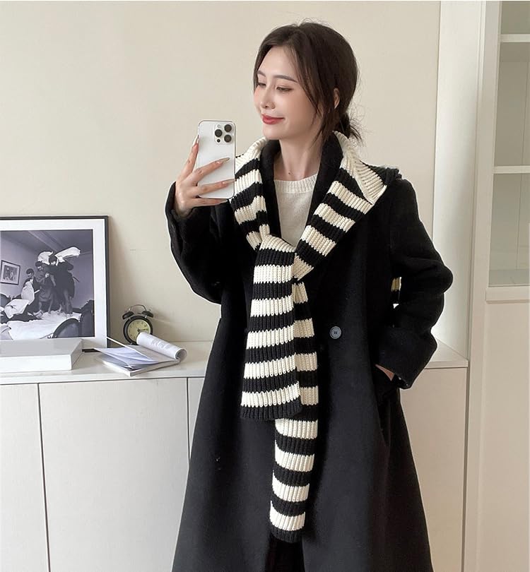 Knitted Shawl Wraps Women Chunky Shawls and Wraps Pashmina Balaclava Hat with Scarf Cashmere Sweater Cardigan Shoulder Top2