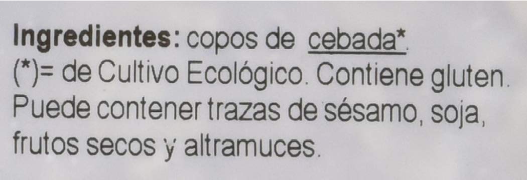 GRANERO INTEGRAL COPOS DE CEBADA BIOLOGICOS 500 gr