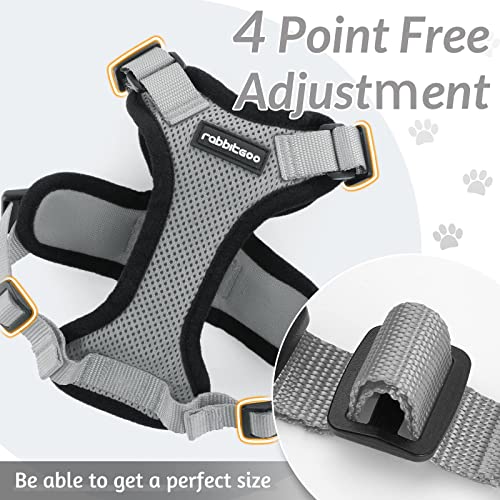 Image of rabbitgoo Cat Harness and Leash Set, Escape Proof Vest, Grey