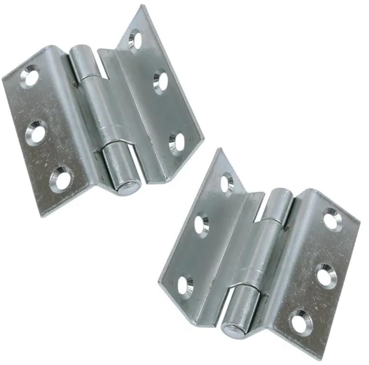 Merriway Bright Zinc Plated Steel Storm-Proof Shutter Hinge,BH04201, 63 mm, 2.5 inch, Pack of 2 Piece