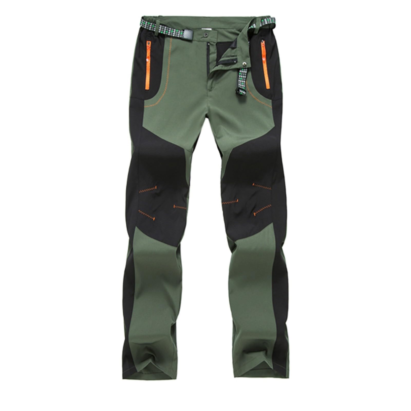 WINWUQB Herren-Outdoor-Wanderhose, atmungsaktiv, leicht, Arbeitshose, Freizeit, Angeln, Camping, Reisen, bequem, mit Reißverschlusstaschen