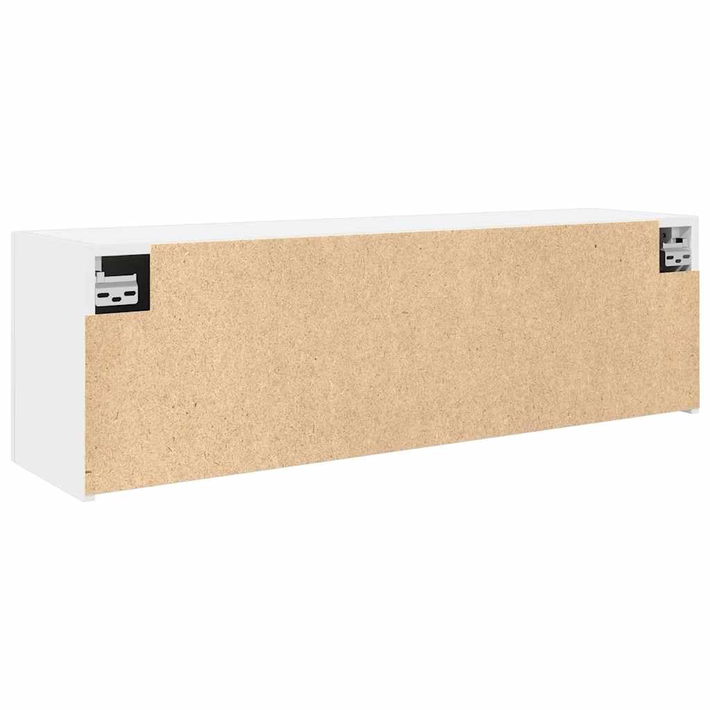 Mobile da Bagno a Parete Bianco 100x25x30 cm in Truciolato, Mobili,Armadietti e portaoggetti,Componenti di arredo,Componenti di arredo bagno, 13.55kg-860094