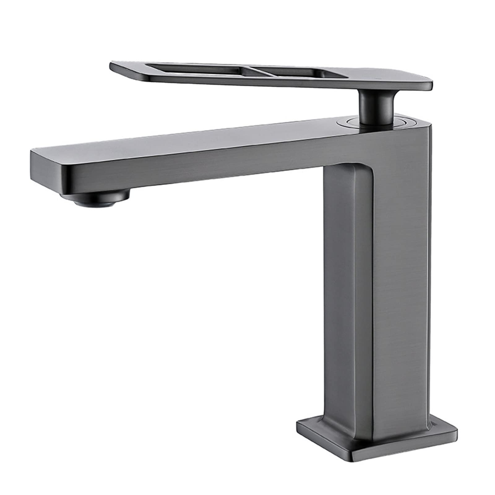 Robinet salle de bain FIDEMM mitigeur d'eau gun gray pour vasque moderne