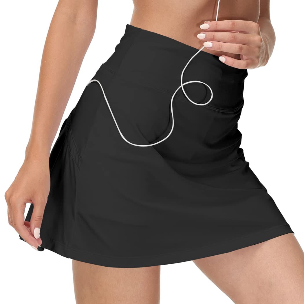 WeißE GolfröCke füR Damen, Plissee-Tennisrock füR Damen mit Taschen, Sportliche Damen-Golf-Skorts mit Hoher Taille, RöCke füR Damen, Hoch Tailliertes Golf-Training