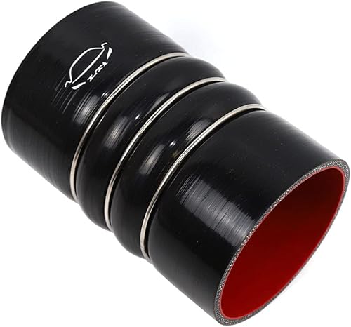 Miniatura 2 de Kit de funda de manguera intercooler de silicona resistente, 4 capas reforzadas de alta temperatura, cargador de identificación de 3 pulgadas,