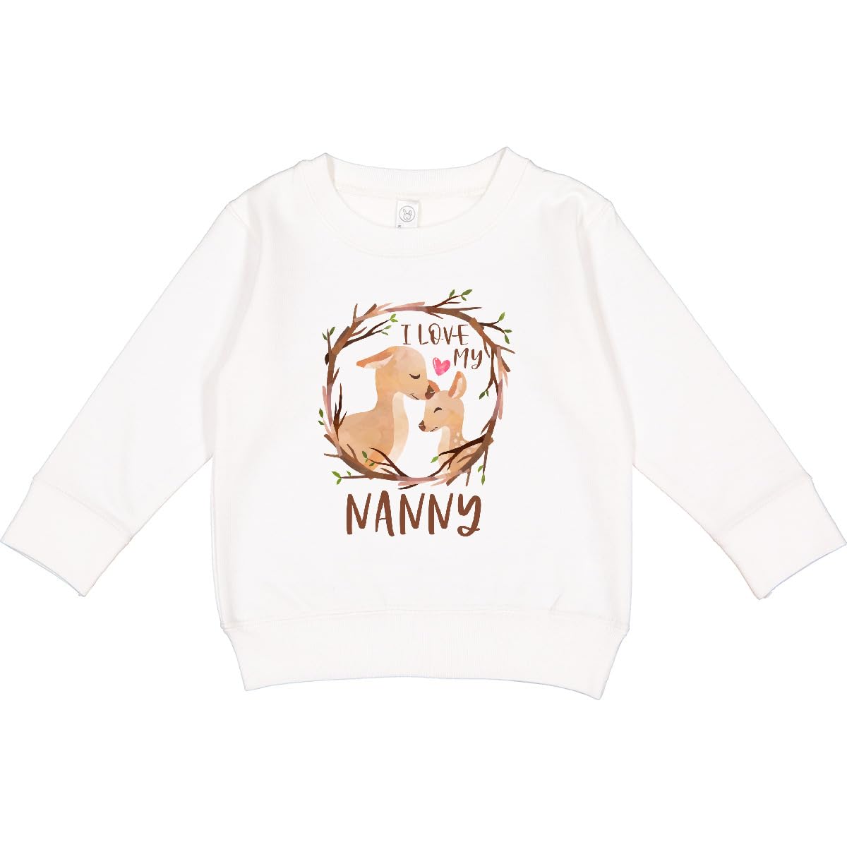 inktastic I Love My Nanny Toddler Sweatshirt 5-6 White 4436f