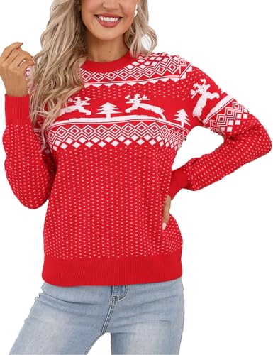 YesFashion Hässliche Weihnachtspullover Partner Lustige...