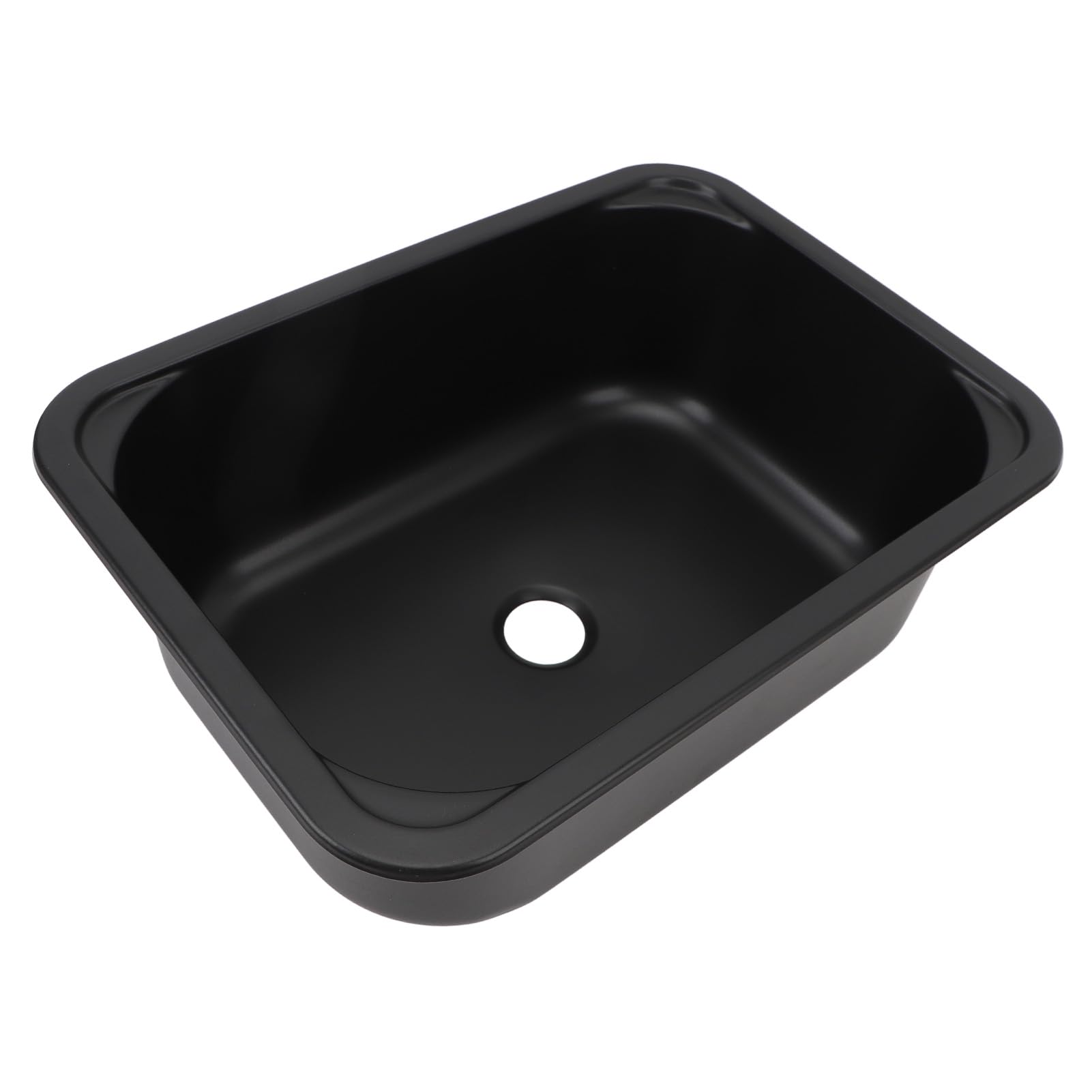 Dilwe Zlew do Samochodu Kempingowego, Zlewozmywak do Samochodu Kempingowego ze Stali Nierdzewnej 304, 15 X 11 X 5,7 Cala, Pojedyncza Komora 12 L, Otwór Spustowy 40 Mm, Wpuszczana Konstrukcja Kuchni
