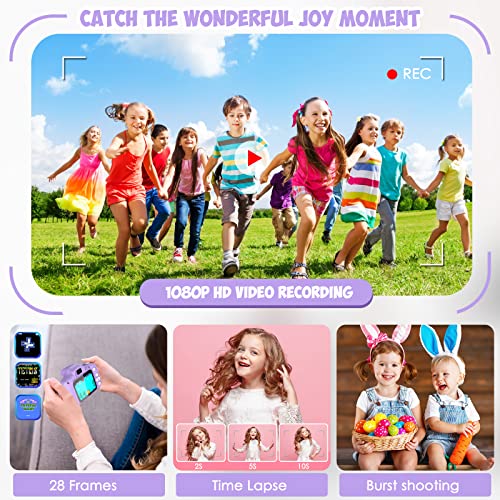 Ditupan Kids Camera Toys For 3 4 5 6 7 8 9 10 11 12 Year Old Girls，Upgrade Selfie Camera For Kids Christmas Birthday Festival Gift For Kids Digital Camera With 32Gb Sd Card #TOP4