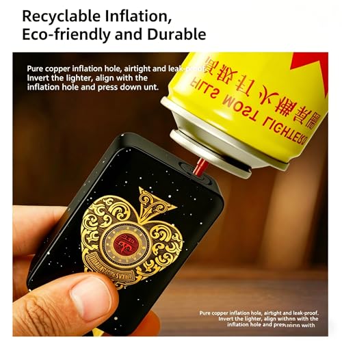 Encendedor portátil plegable recargable amarillo miniatura 4