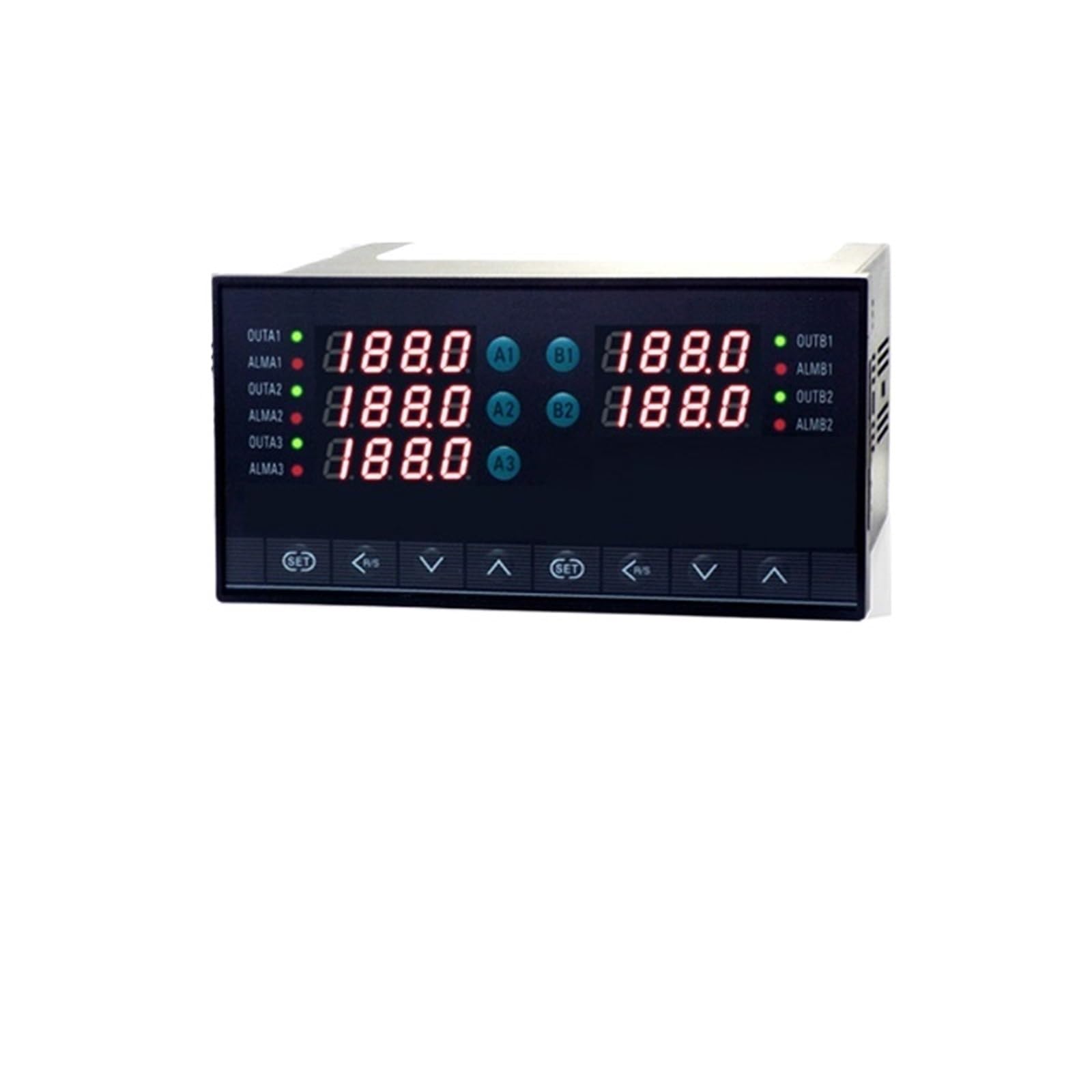 Wielofunkcyjny 5-kanałowy termostat cyfrowy, 6-kanałowy, 7-kanałowy, 8-kanałowy, wielopunktowy regulator temperatury (8 kanałów nr 3)