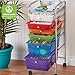 ECR4Kids 6-Drawer Everyday Mobile Organizer, Storage Cart, Assorted