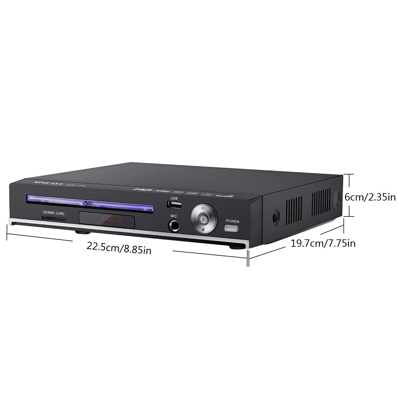 DVD Player, Sindave Compact DVD Players for TV Region Full