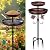 Daoeny Bird Bath for Outside, 42In Vintage Freestanding Birdbaths for Outdoors, Double Metal Bird Bath Feeder Bowls for Garden Patio Yard Lawn Decor, Upgraded 5-Pronged Base (Antique Bronze)