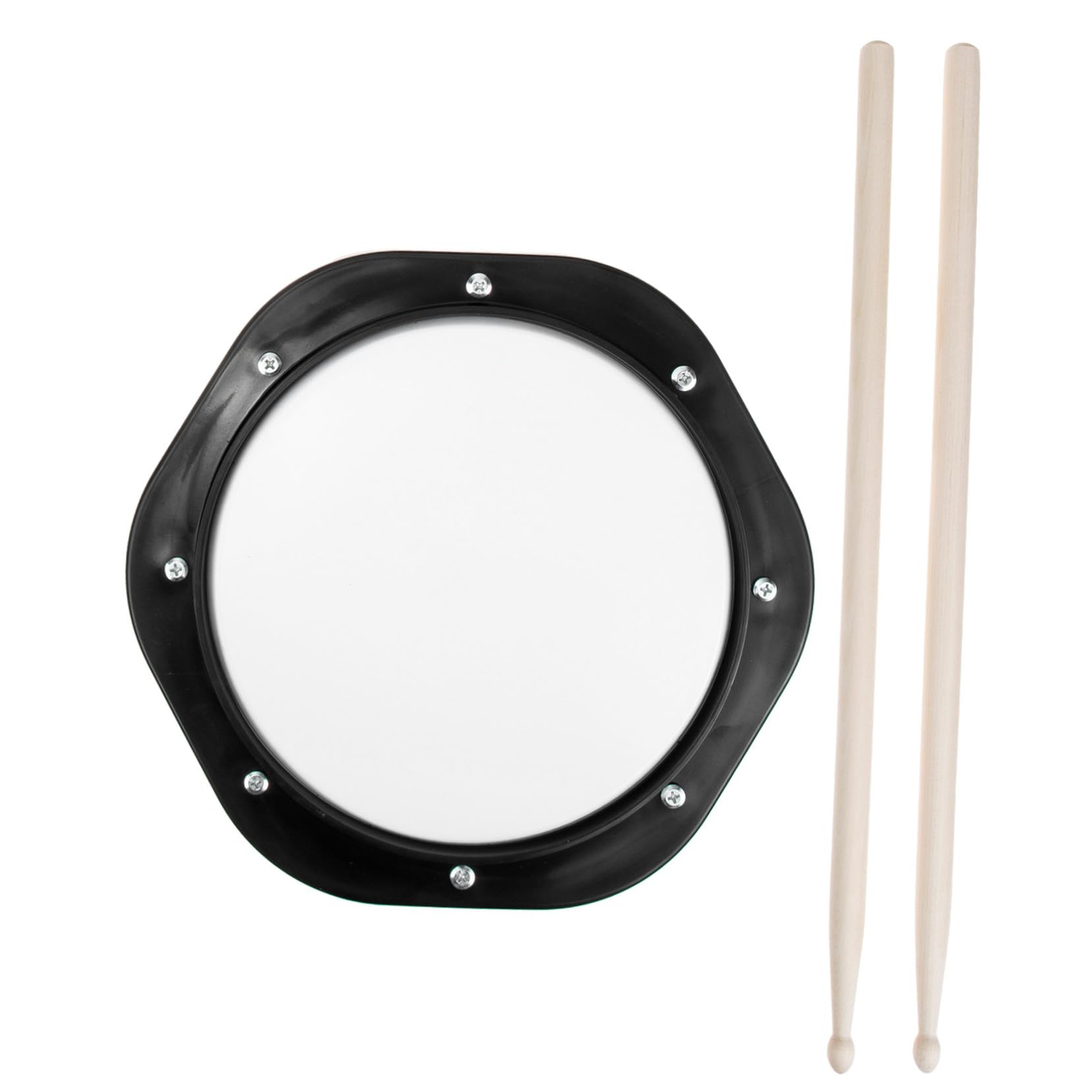 Alipis Almohadilla de Práctica para Batería de Goma Duradera con Soporte y Bolsa de Almacenamiento Pad Silencioso para Entrenamiento Casa y Regalo para Bateristas