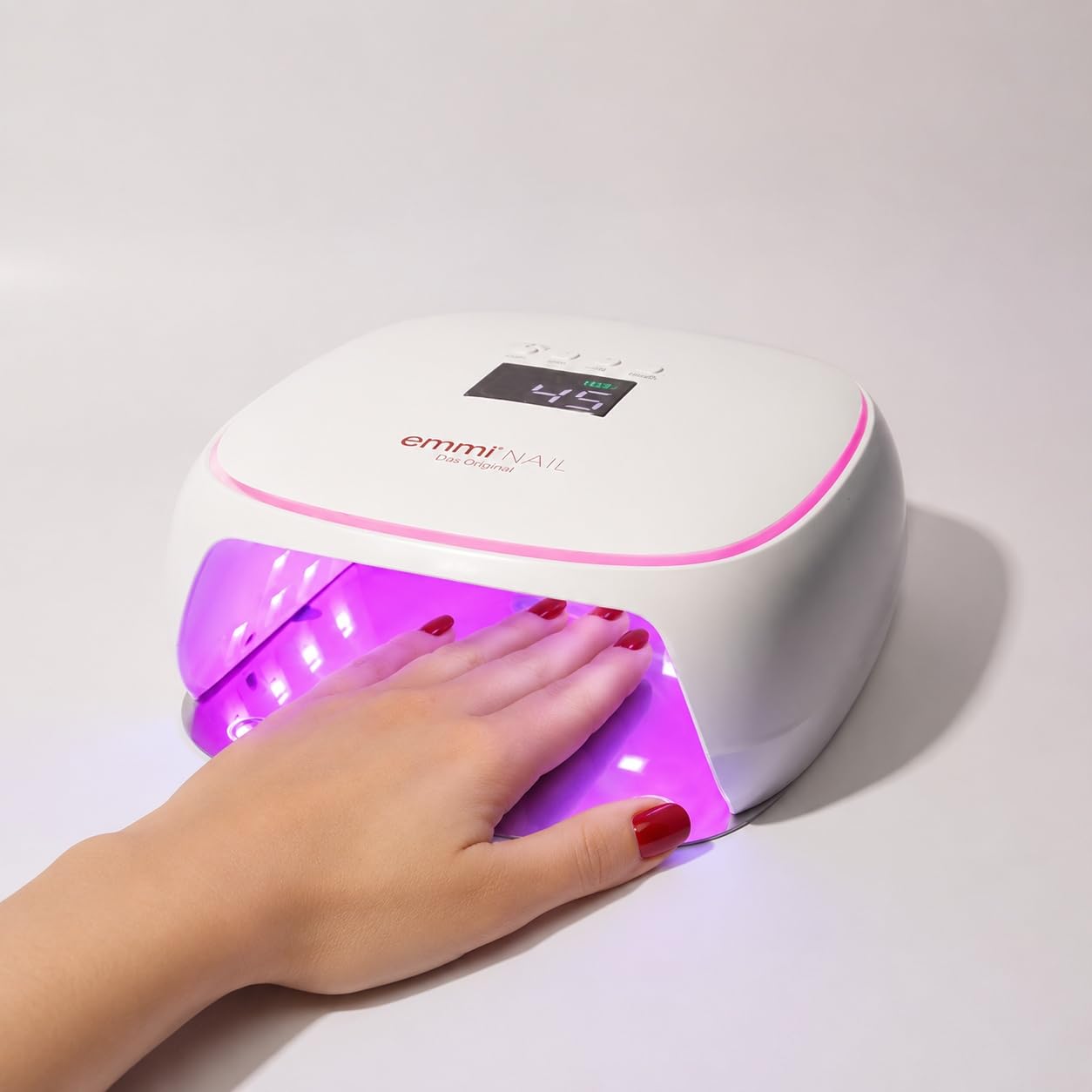 emmi®NAIL Digital Plus LED Nagellampe mit Akku – UV/LED Lichthärtungsgerät 48W für Gelnägel, UV-Lack & Shellac, Timer & Sensor