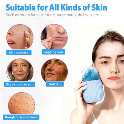 3er-Pack Eisroller Gesicht,Face Ice Roller,Gesichtsmassage,Gesichtsentschwellung,Beauty Skincare für Hautpflege,Kühlend Beruhigend,Essential für Strahlende Haut