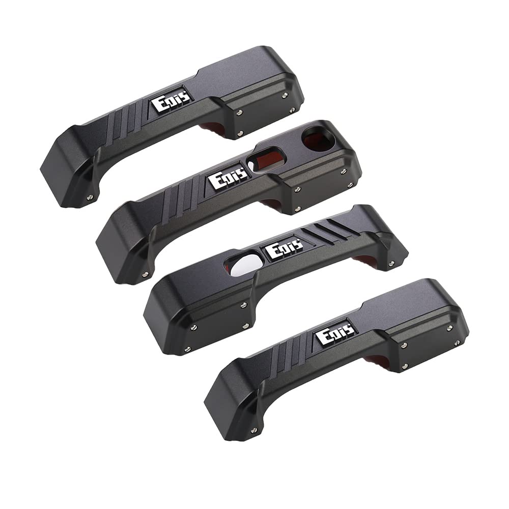 JHO Exterior Door Handle Covers Trim with Smart Keyhole Aluminum Magnesium Alloy for F150 Raptor 2017-2020 Car Accessories