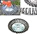 Gdtime Cepillo de maleza Cepillo de maleza Desbrozadora Peine de maleza Profesional Cepillo 25.4 mm x 200 mm Cepillo Redondo para desbrozadoras, cortacésped (19CM)