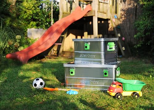 ALUTEC Aluminiumbox Starbox 140 (Inhalt 140 l, Außenmaße (LxBxH) 900 x 480 x 380 mm, staub-/spritzwassergeschützt, inkl. Fanbänder, Werkzeugbox, Aufbewahrungskiste, Gewicht 5,8 kg) 26140