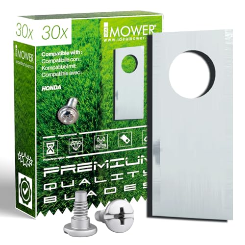 Idea Mower Lames de rechange pour robot tondeuse Premium, compatible avec Honda Miimo | Lot de 30 lames | Couteaux durables résistants aux intempéries