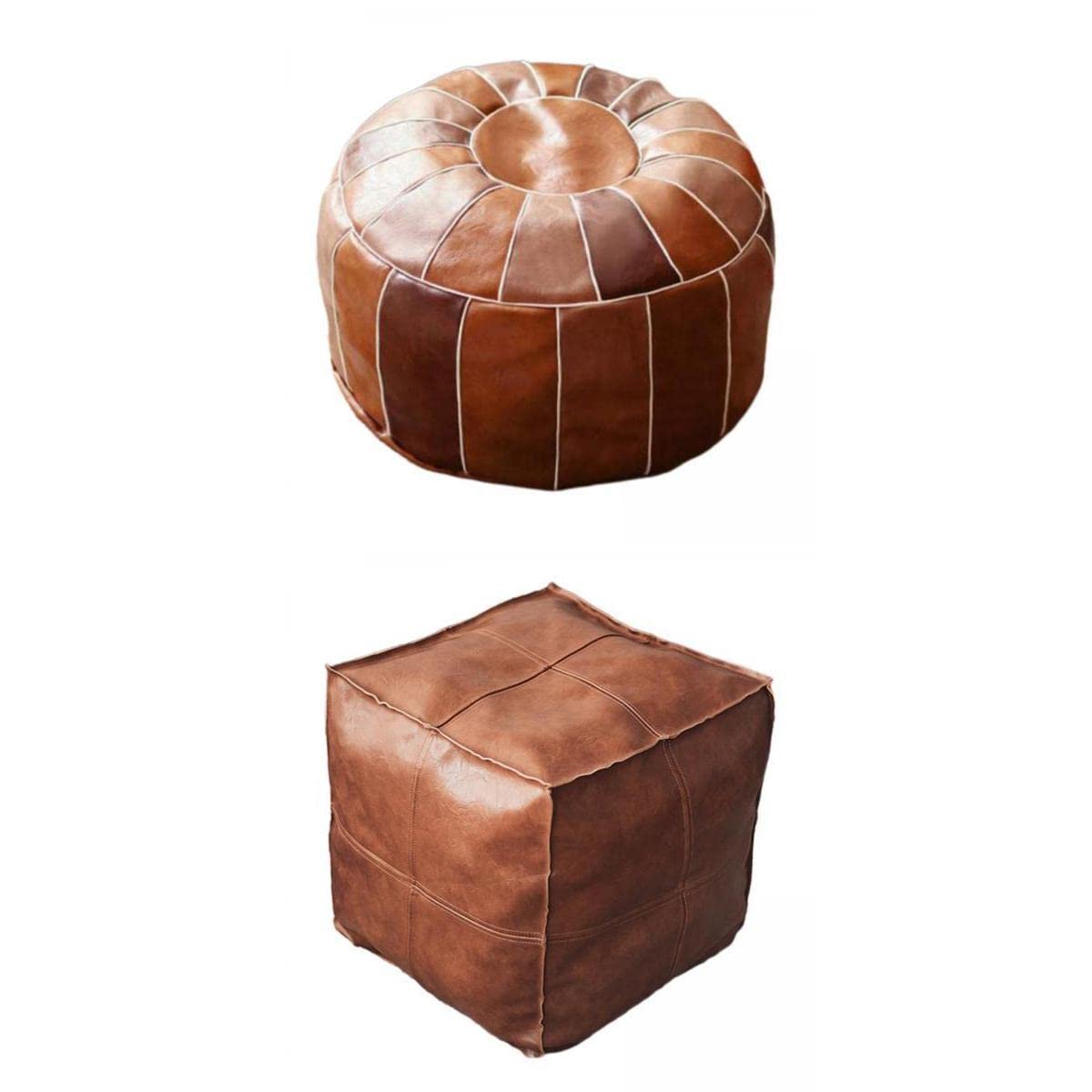 2X Boho Moroccan Pouf Cover Footstool Storage Ottoman Room Living Room-picture-48