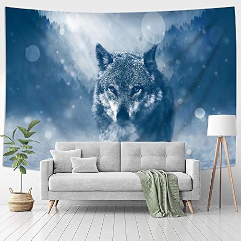 Jhdstore Dedicated Werewolf Tapestry Decorative Wall Art Hanging Tapestries Polyester Bedspread Picnic Blanket Modern Wall Art Tapestry for Home Decor (Werewolf, 51x59inch) Cover