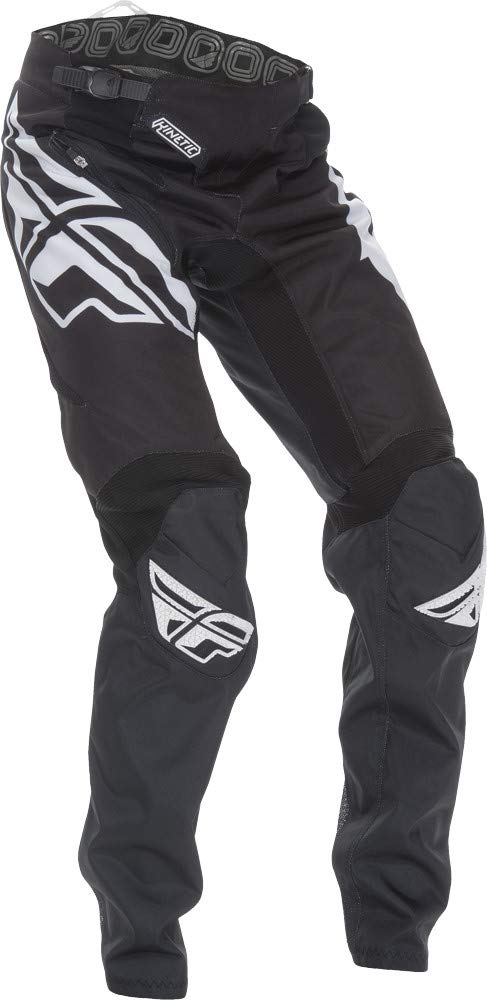 Fly Racing Unisex-Adult Kinetic Bicycle Pants (Black/White, Size 18)