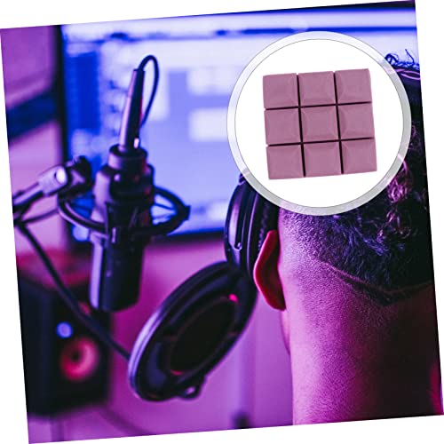 12 piezas de paneles absorbentes de sonido para paredes para estudios de grabación en casa miniatura 3