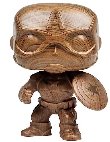 Funko Pop! 45048 Capitán América Wood Deco Vinyl Figure - Exclusive Edition #548