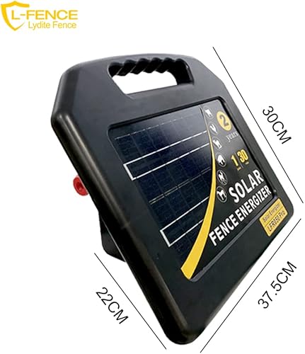 Miniatura 2 de Mingya Energizador solar para valla eléctrica solar de hasta 30 millas 100 acres negro