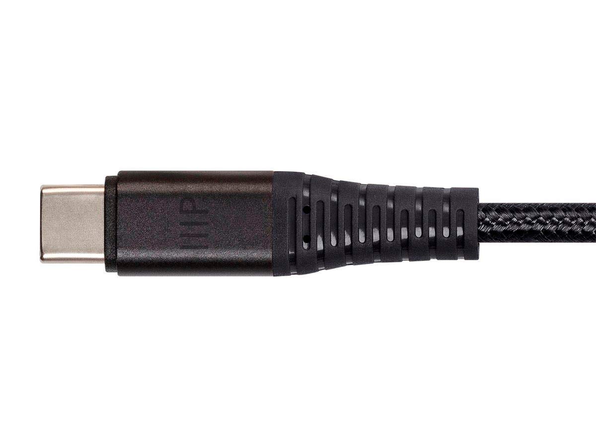 Monoprice Cavo USB 2.0 di tipo C per ricarica e sincronizzazione – 9,5 m/1,8 m/3 piedi/3 m, nero (3 pezzi) intrecciato in nylon rinforzato Kevlar, resistente, 5A/100 W, per Samsung, iPad Pro, MacBook,