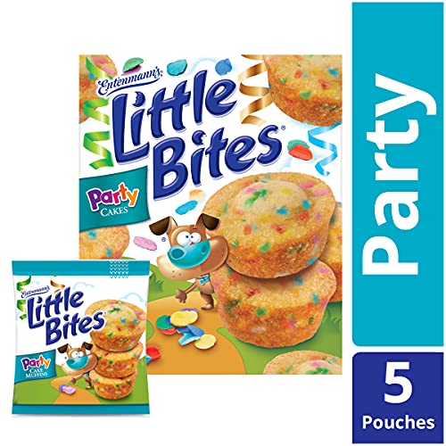 Entenmann's Little Bites Party Cake Mini Muffins, Funfetti Snacks, 5 Pouches #TOP1