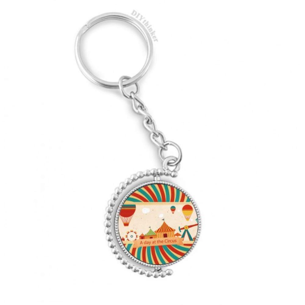 Llavero de circo Pilgrim con patrón rotativo para colgar en mochilas escolares 4
