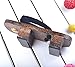 GK-O Mens Japanese Traditional Shoes Geta Wooden Clogs Sandals (9US(27cm)) Black