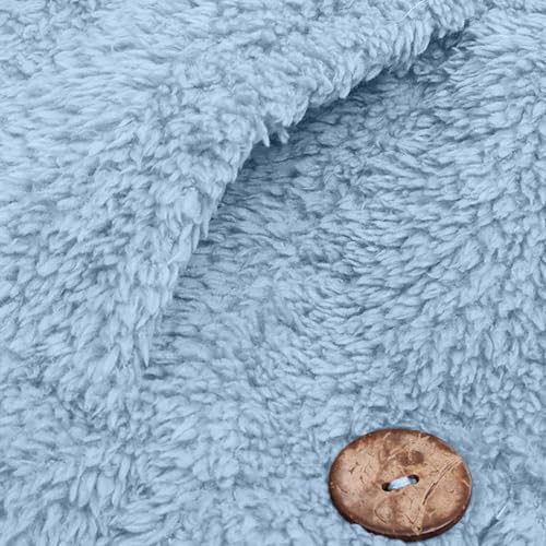 Girls Sherpa Fleece Hooded Jacket Teen Oversized Button Down Polar Fuzzy Plush Coat Fall Winter Warm Soft Outwear4