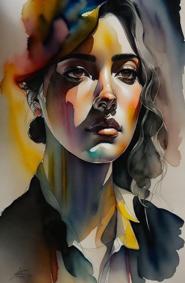 Tableau sur toile GerRit pour remplacer un mur vide par un autoportrait élégant de 58x90 cm