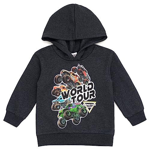 Image of Monster Jam Boys' Graphic Fleece Hoodie and Jogger Set Toddler to Big Kid