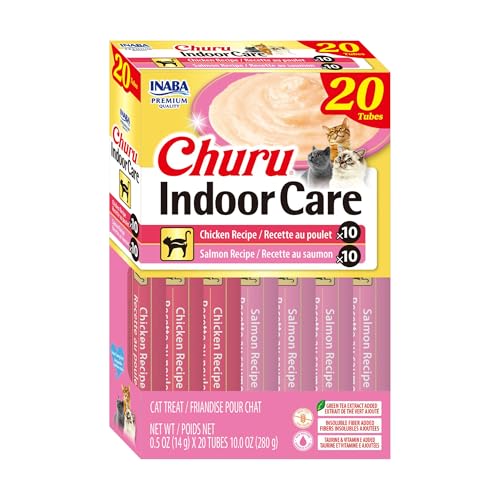 INABA Churu friandises chat intérieur variété poulet saumon 20ct